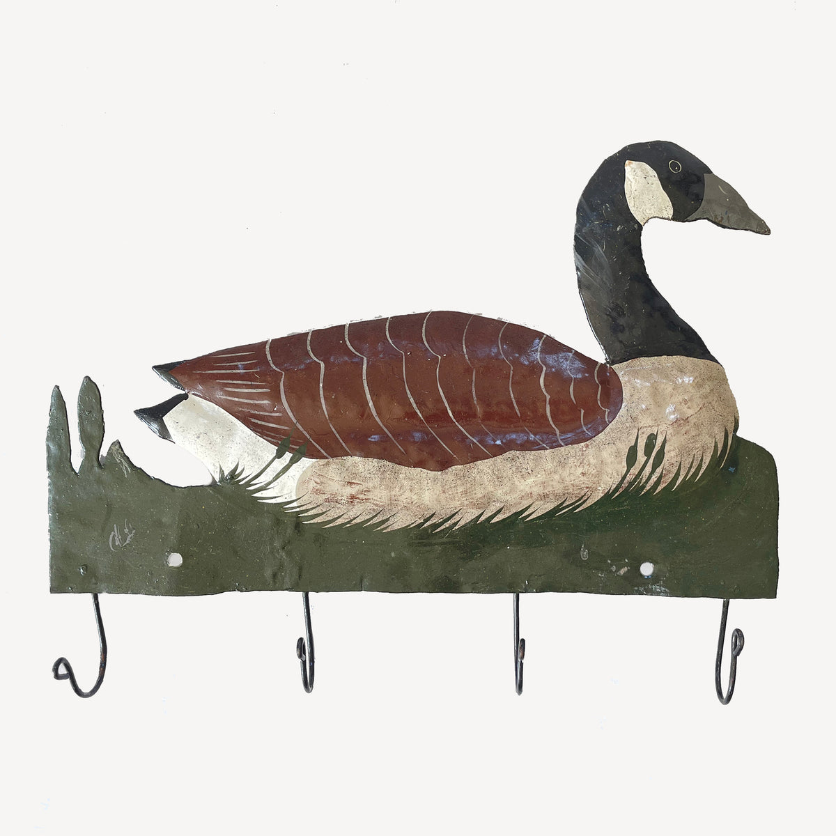 Goose Metal Wall Hanger With Hooks Bailey England